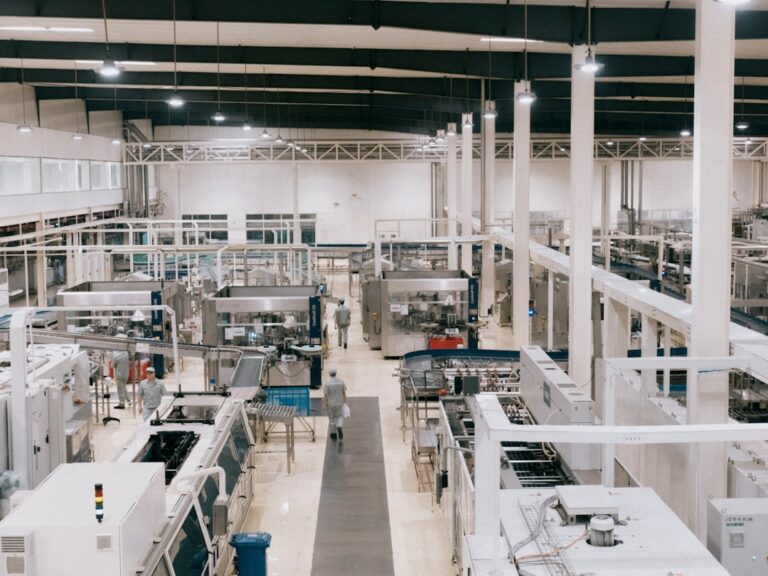 a factory filled with lots of machines and equipment