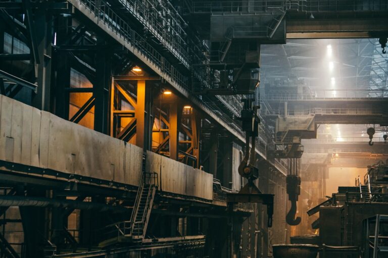 interior of large industrial factory